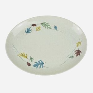 Vintage Franciscan Autumn Leaves 13.75" Oval Serving Platter Stoneware Fall USA